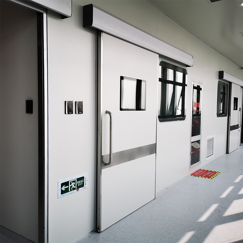 Steel automatic sliding doors