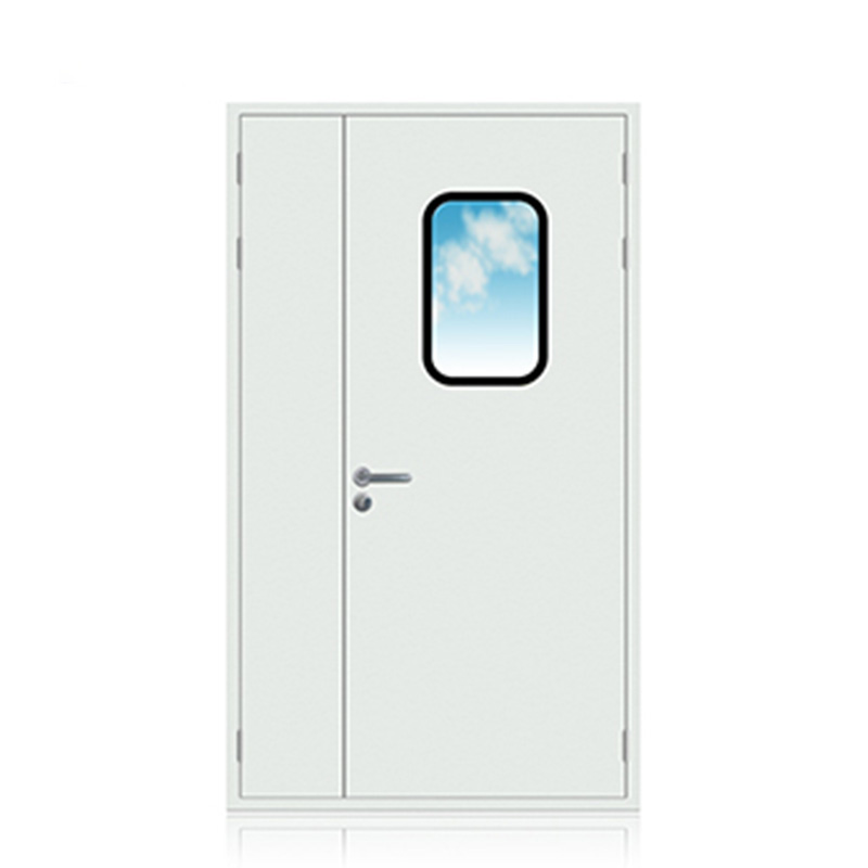 Handmade Steel Cleanroom Unequal Double Door