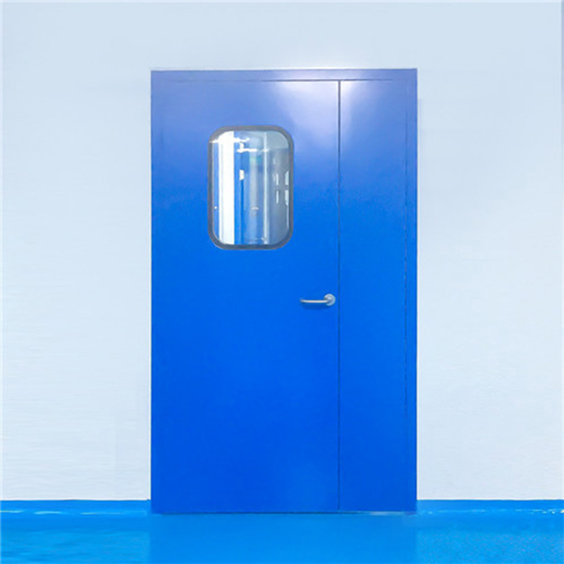 Handmade Steel Cleanroom Unequal Double Door